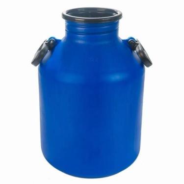 Imagem de Leiteira Galão Bombona Depósito Vasilhame De Leite 30 Litros Azul - In