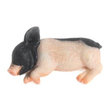 Imagem de Ioensy Adesivo de geladeira Piggy, arte de lembrete de quadro branco, colecionável, engraçado, decorativo, adesivo de geladeira, decoração para porta de, Cabeça Preta, Costas, Bunda, 6.5 Cm X 4.1 Cm