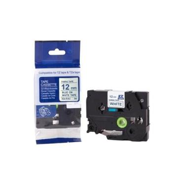 Imagem de Fita para Tecido Compatível Brother Tze-FA3 Branca 12mm Kze - no-brand