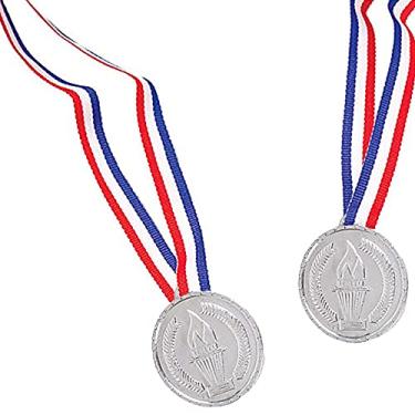 Imagem de The Dreidel Company Troféus de prêmios Ouro para Esportes, Cerimônias, Festas ou Eventos, Pacote com 12 (Prata)