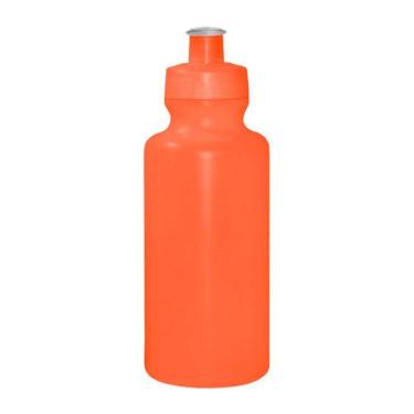 Imagem de Kit 50 Squeezes 550Ml Laranja Neon Plástico Premium