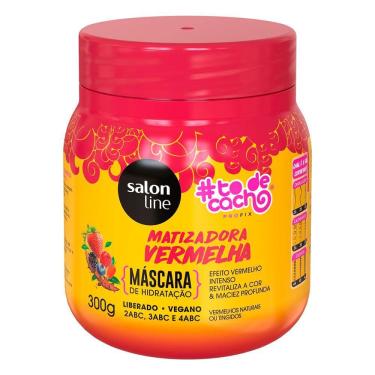 Imagem de Máscara Capilar Matizadora Vermelha Salon Line To De Cacho 300g