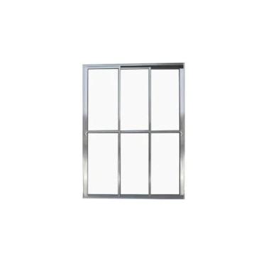 Imagem de Porta Balcão 3 Folhas Vidro 210x140 Brilhante Linha 25