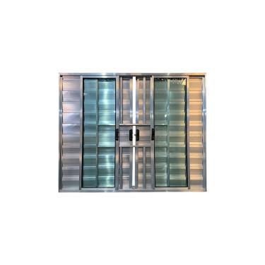 Imagem de Veneziana 6 Folhas Com Grade Brilhante 120x200 Linha 18 Esmeralda