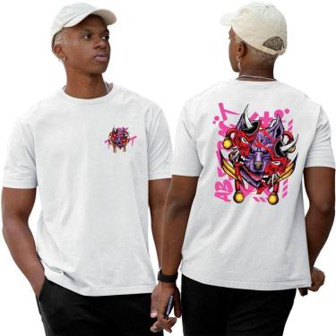 Imagem de Camisa Algodão Basica‎ The Wolf's Mask Abstract-Unissex