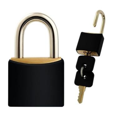 Imagem de Cadeados Coloridos 20mm  Kit com 2 Unidades para Proteção de Armários 