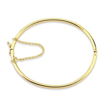 Imagem de Bracelete Liso Folheado a Ouro 18k - Maise Joias, P