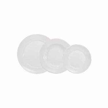 Imagem de Serviço de Baixela 12 Peças em Porcelana, Modelo Izabel com Saliência nas Extremidades, Porcelana Schmidt