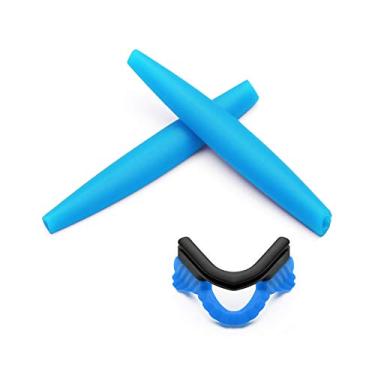Imagem de Eye Opening Stuff Kits de borracha de substituição para óculos de sol Oakley M Arma/Sweep/Heater/Strike/Hybrid – Kits azul-celeste