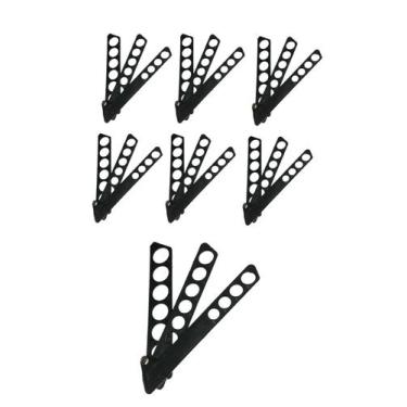 Imagem de Kit 7Un Aneleira Régua Plástico Medir Dedo Medidor 2º À 32º - Visujoia