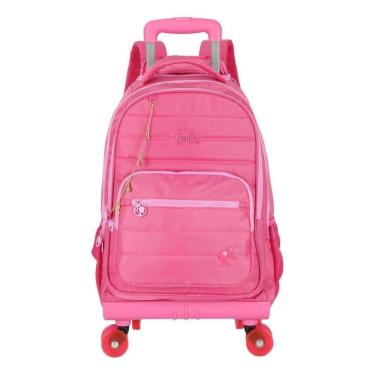 Imagem de Mochila C/Rodinhas Luxcel Note Barbie Pink