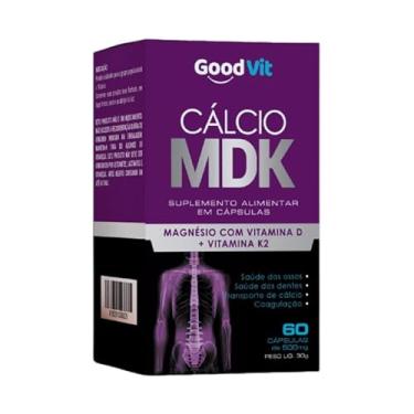 Imagem de CALCIO MDK 60 CAP GOOD VIT (MAGNESIO, VITAMINA D, VITAMINA K2)