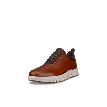 Imagem de ECCO Gruuv Studio Wingtip Gore-tex Tênis masculino impermeável, Conhaque, 13-13.5