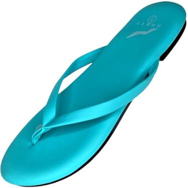 Imagem de NORTY - Sandália feminina de espuma viscoelástica – praia, piscina, chuveiro – Tamanho pequeno, Mint 2, 40