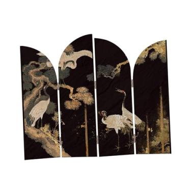 Imagem de IEUDNS Mini tela dobrável de mesa, modelo de tela de mesa, artesanato, 32x29 cm, divisória de mesa estética para armário de entrada, prateleira, lareira, Style B