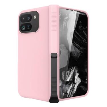 Imagem de LTLMYDAM Capa à prova de choque para Google Pixel 10 Pro Fold, dobradiça com suporte oculto capa de telefone elegante capa de proteção fosca resistente, rosa, 10 Pro Fold