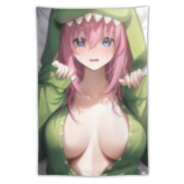 Imagem de LIEGBMEU Sexy Bikini Hot Anime Girl Tapeçaria 101.6 cm x 152.4 cm Interior Exterior Wall Quilt Art Decoração de Tapeçaria Caprichosa, AF152