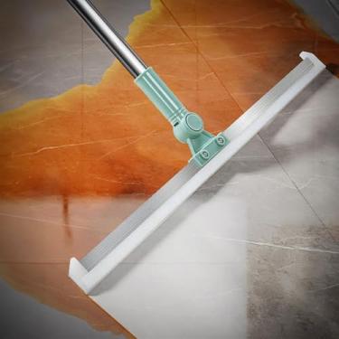 Imagem de Rodo Multifuncional com Cabo Extensível, 180° Rotação, Silicone, para Vidros e Pisos