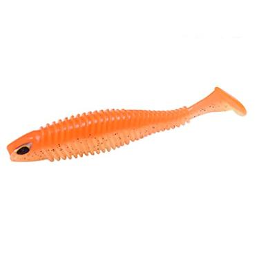 Imagem de ZZTWER Isca macia de pesca Shad Frog Foot Jig Wobblers Isca de silicone artificial 8 cm 11 cm olhos 3D para equipamento de pesca de robalo lúcio
