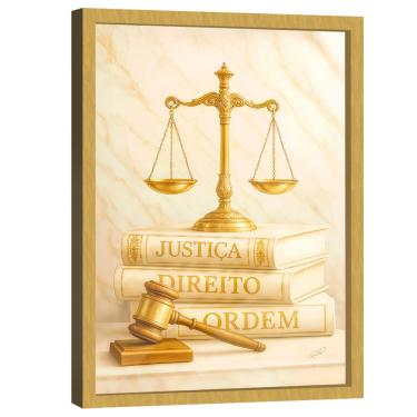 Imagem de Quadro Decorativo Justiça, Direito e Ordem