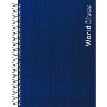 Imagem de Caderno Universitário Animativa, 10 matérias, Capa dura, 160 folhas, World Class, Pacote com 4