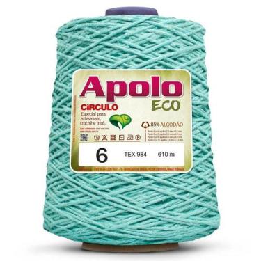 Imagem de BARBANTE APOLO ECO CIRCULO Nº 06 - 600G - 610 M, 5276 - VERDE-BEBÊ