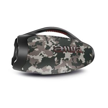 Imagem de Caixa de Som Boombox Plus AIWA BBS-01-BG 200W BT 30H IP66 USB Cinza BOOMBOX AWS-BBS-01-BG BIVOLT