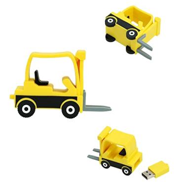 Imagem de Flash Drive 16 GB - Memory Sticks - Pen Drive de trator - USB exclusivo de 16 GB (trator amarelo)