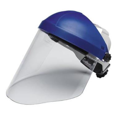 Imagem de Sistema de segurança 3M H8A Ratchet Headgear com proteção facial WP96