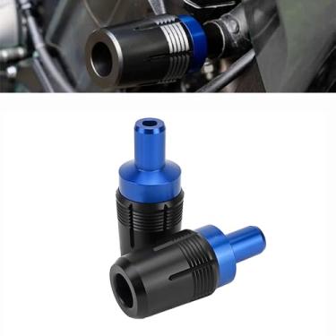 Imagem de Quadro de motocicleta CNC Sliders Crash Protector Pad Proteção contra quedas compatível com 2025 MT09 2024 MT 09 2023 MT09 SP 2022 2021 MT-09 TRACER 9 GT FZ09 (azul)