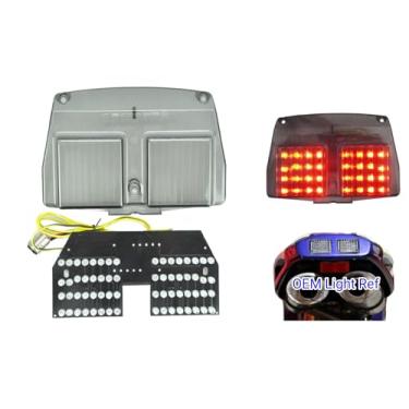 Imagem de TOPZONE Adequado para Ducati 1994-1998 Superbike 916; Superbike 748; Superbike 996; Superbike 998; Luz traseira de freio de LED + seta integrada (moke, flash LED Style2)