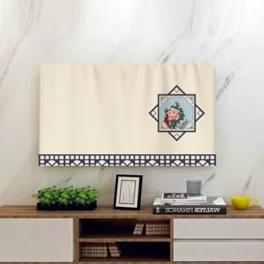 Imagem de Capa de TV interna de 32 a 75 polegadas, protetores de tela simples para televisão/computador, capa protetora contra poeira para pendurar curva, LCD/LED, protetor de monitor universal multitamanho