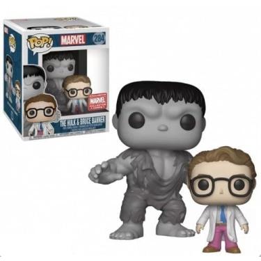 Imagem de Funko, Funko Pop Marvel The Hulk & Bruce Banner 284