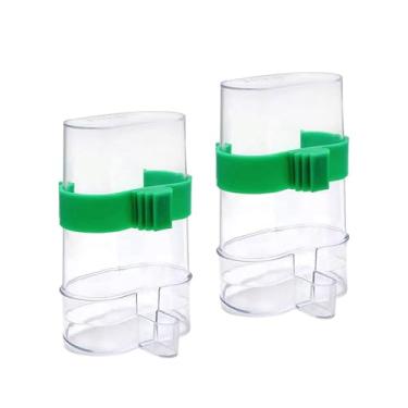 Imagem de FJMQHU Pacote com 2 Dispensadores Automáticos de Banho para Pássaros, Fácil Instalação, Alimentador de Gaiola para Pássaros, Periquitos E Canários