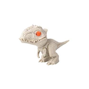 Imagem de Luwecf Brinquedo de Dinossauro Mordedor de Dedo, Fantoche de Dinossauro de Mão com Articulações Flexíveis, Figura de ação Interativa para Enchimentos de Cest, Indominus cinza