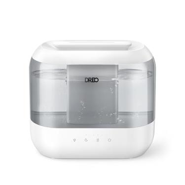 Imagem de Dreo Umidificadores Top Fill 4L para quarto, tempo de funcionamento de 36H, umidificador de ar superdimensionado de névoa fria silenciosa de 28 dB para salas grandes, plantas, berçário de bebê