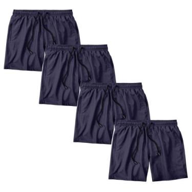Imagem de Kit 4 Short Masculino Bermuda Praia Academia Treino Esporte - Trendixx