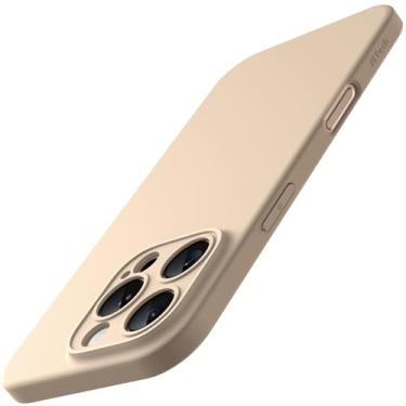 Imagem de JETech Capa Fina para iPhone 16 Pro Max 6,9 Polegadas com Lente de Câmera Proteção Total, Ultrafina Leve Acabamento Fosco Case Capinha Protetora Minimalista para Telefone (Titânio-Deserto)