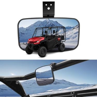 Imagem de LitMiRaCle Espelho retrovisor central compatível com Honda Pioneer 1000-3 1000-5 1000-6 2016-2025 acessórios, espelho retrovisor convexo central UTV de alta definição ajustável, 1 peça