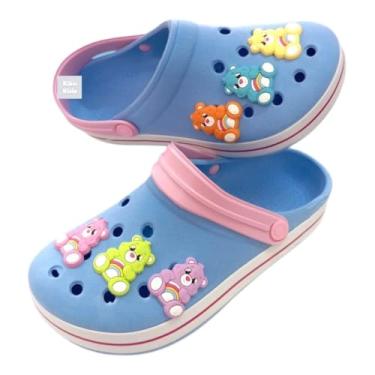 Imagem de Sandália Fechada Ursinhos Infantil Leve Carinhosos Desenho (Azul Bebê, BR, Adulto, Faixa Numérico, 37, 38)