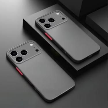 Imagem de Capa Capinha Preta Translúcida Com Proteção de Câmera Para iPhone 17, 17 Air, 17 Pro, 17 Pro Max - (Bluepink) (iPhone 17)