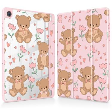 Imagem de Tuiklol Suporte para Galaxy Tab A9 + /A9 Plus 11 polegadas 2023, suporte para caneta S com capa protetora transparente, capa traseira transparente, despertar/hibernar automaticamente, tablet Samsung