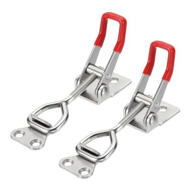 Imagem de HARFINGTON 2 braçadeiras ajustáveis M6 x 34 mm 179.6 kg capacidade de retenção 4002 estilo trava de liberação rápida prendedores ferrolho para tampa de defumador gabarito caixa de ferramentas