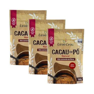 Imagem de Kit com 3 Pouchs de Cacau em Pó de 100g cada - Leve Croc