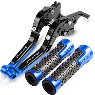 Imagem de Para Suzuki BANDIT650S 2015 Punhos do guidão da motocicleta Barra do punho da motocicleta Acessórios CNC de mão Alavancas de embreagem de freio Alavanca de embreagem de freio de motocicleta (Cor: 10)
