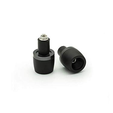 Imagem de XLYJ 7/20.3 cm 22 mm Motocicleta Alumínio Guidão Plug Slider Handle Bar End Pesos Grips Cap para Yamaha YZF R1 R3 R6 R125 MT-07 MT-09 Grips Bar Ends (Cor: Cinza)