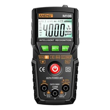 Imagem de Multímetro Digital Profissional Automático Aneng M108 500V - Medidor d