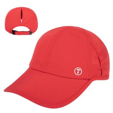 Imagem de Boné de beisebol TOP-EX feminino Summer Cooling Sun Hat vermelho L/XL