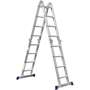 Imagem de Escada Multifuncional com Plataforma 4x4 16 Degraus - MOR