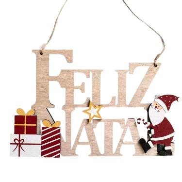 Imagem de PLACA FELIZ NATAL PRESENTE MAD FST